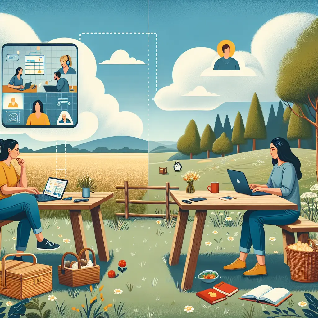 Representation of Best Practices for Maintaining Work Life Balance as a Digital Nomad